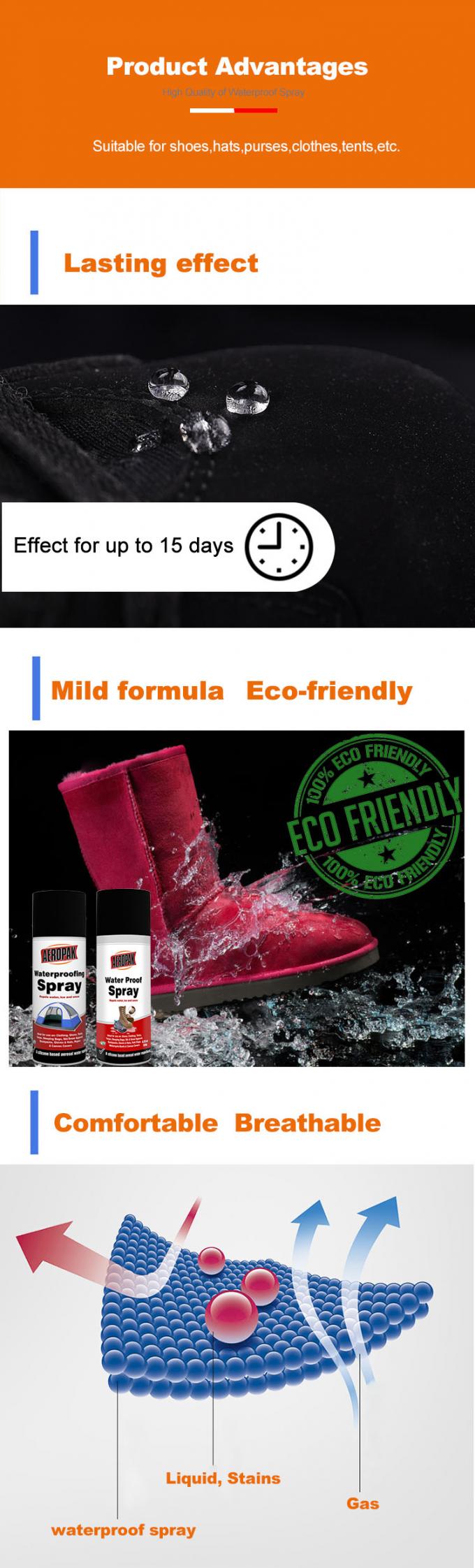 Xịt chống thấm Aeropak vải lỏng 200ML ISO9001 REACH 1