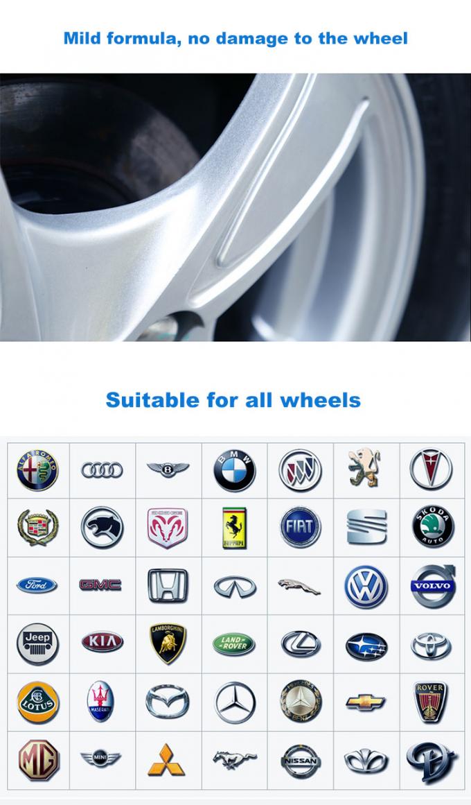 Wheel Cleaner Sản phẩm chăm sóc ô tô Romove Brake Dust cho tất cả các loại bánh xe 1