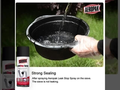 Bình xịt niêm phong chất lỏng chống rò rỉ màu đen, lớp phủ niêm phong 400ml