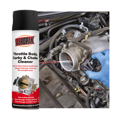Aeropak 500ml Aerosol Spray Throttle Body & Carburetor Cleaner & Throttle Choke Wash Liquid for Cars Trucks Motorcycles