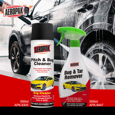 Aeropak 500ml Low VOC Odorless Tar Remover Spray for Car Body Pitch & Adhesive Stain Removal Plastic Bottle