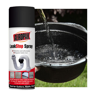 Aeropak APK-LS01 Waterproof Sealant Spray Anti-Corrosion Fast-Dry Leak-Stopper for Pipe Joints Cracks Concrete Hard Surfaces
