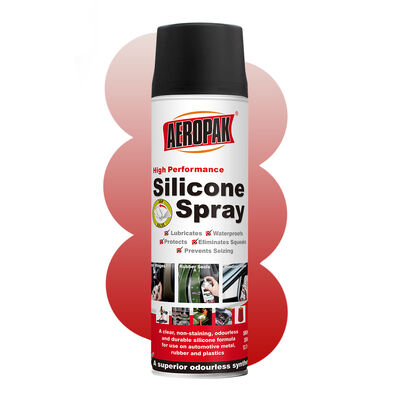 Aeropak 500ml Aerosol OEM Máy xịt silicone hiệu suất cao Dầu cơ sở Sử dụng công nghiệp Chống mài mòn Thời gian sử dụng lâu