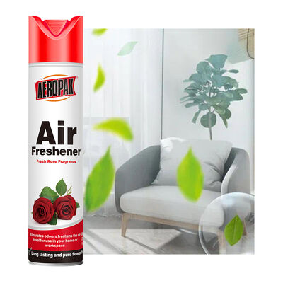 Aeropak 330ml Aerosol thân thiện với môi trường hoa hồng hương thơm nước xịt làm mới không khí cho nhà & xe ô tô sử dụng trong nhà lâu dài