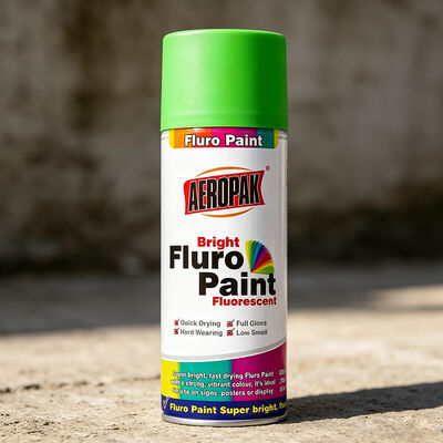 Aeropak 400ml Acrylic High Visibility Neon Color Wholesale Private Label Fluorescent Paint Spray An toàn đánh dấu Dự án DIY
